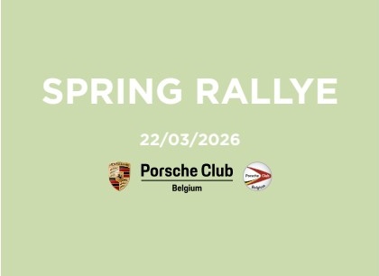 Porsche Spring Rally — rallye Fun4Road, 22 mars 2026